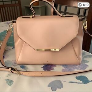 kate spade Blush Pink Leather Top-Handle Satchel with Shoulder Strap